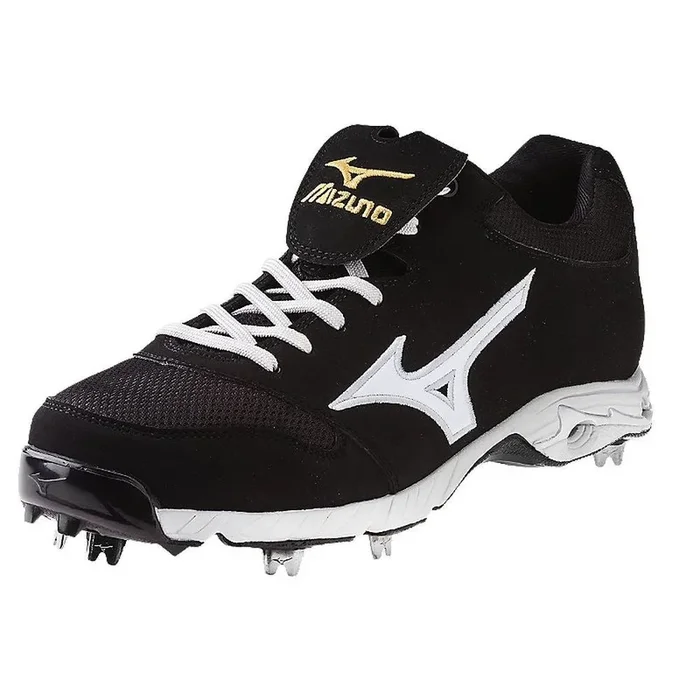 New Mizuno Men’s Advanced Pro Elite 16 Baseball Metal Cleats Black/White