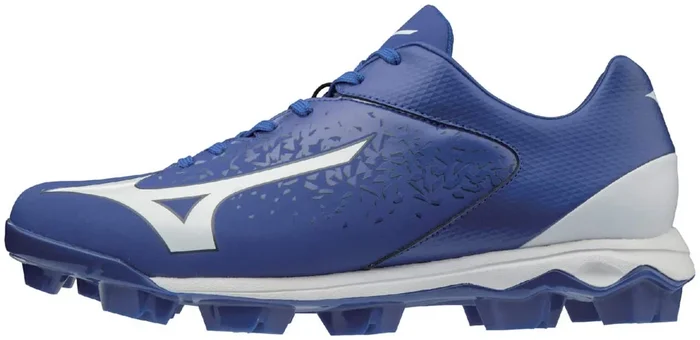 New Mizuno Select Nine TPU Low Molded Baseball Cleat Royal-White Men 11.5