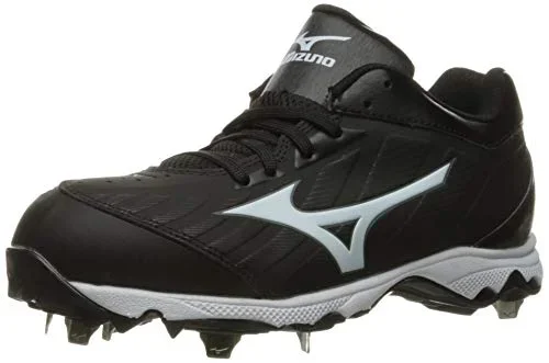 New Mizuno Women’s 9-Spike Advanced Sweep 3 Metal Softball Cleats 7 Black/White