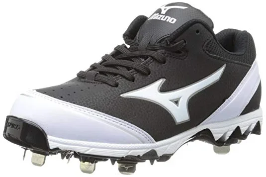 New Mizuno Women’s 9-Spike Select Softball Cleat Size 10.5 Black/White