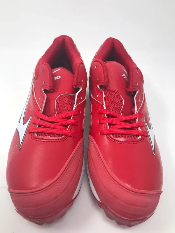 New Mizuno Women’s 9-Spike Sweep Metal Softball Cleats 12 Red/White