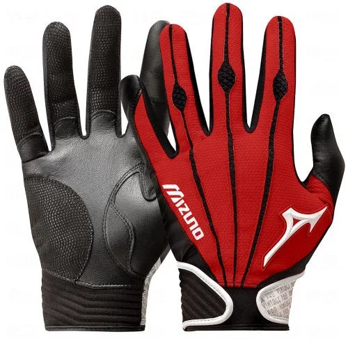 New Mizuno Youth Vintage Pro Batting Gloves Small Black/Red/White