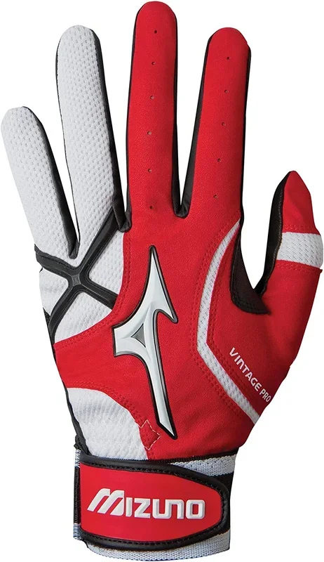 New Mizuno Youth Vintage Pro G3 Batting Glove Small Red/White