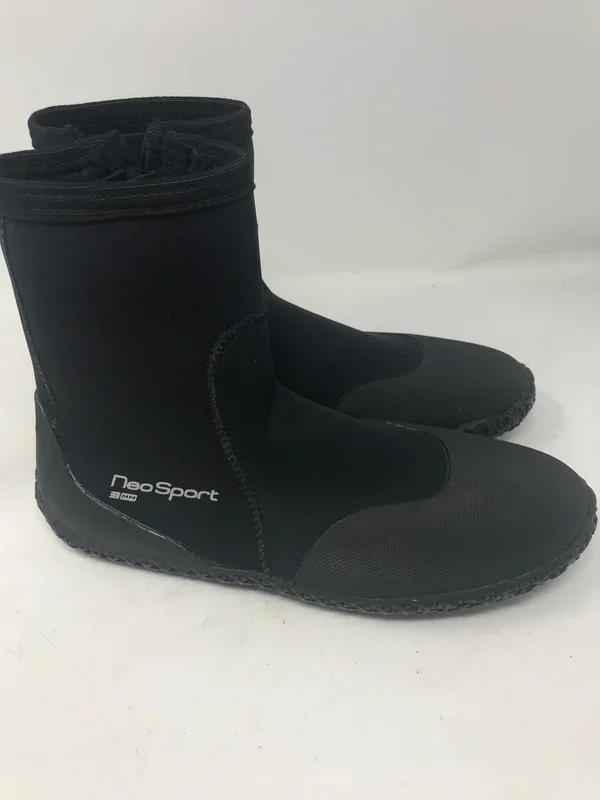 New NeoSport Unisex Size 10 Wetsuit Scuba Boots 3mm Low-Top Black