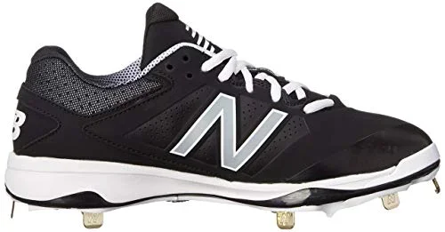 New New Balance L4040V3 Metal Baseball Cleat Size 11 Black/White/Silver