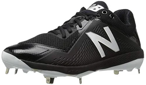 New New Balance L4040V4 Metal Baseball Cleat Size 8 Black/White