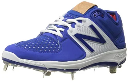 New New Balance Men’s 14 L3000LV3 Metal Low Baseball Cleats Royal/White