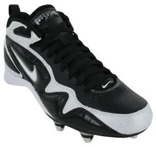 New Nike Men’s Woodshed D Size 9.5 Football Cleat Black/White