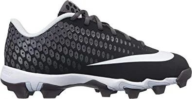 New NIKE Vapor Ultrafly 2 Keystone BG Yth 13C Football Cleats Blk/White