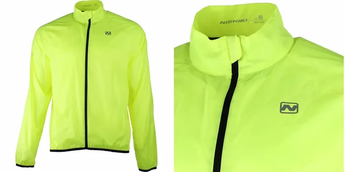 New Nishiki Packable Jacket Hi-Visibility ~Men’s Medium Yellow/Black