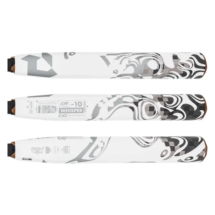 New Other 2023 DeMarini Whisper Fastpitch Softball Bat 32/22 Blk/Wht Drop -10