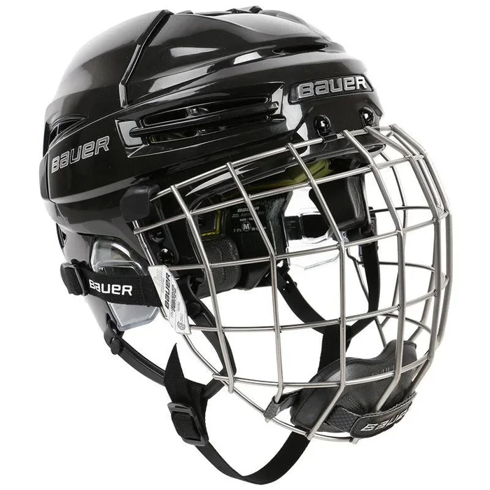 New Other Bauer RE-AKT 100 Combo Hockey Helmet Adult Small Black/Black
