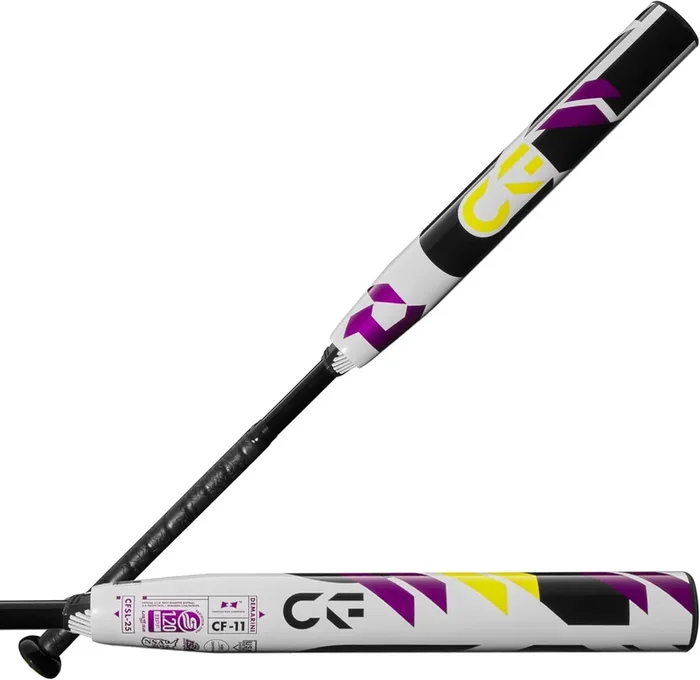 New Other DeMarini 2025 CF Fastpitch Softball Bat (-11) 30/19 Composite Wht/Ppl