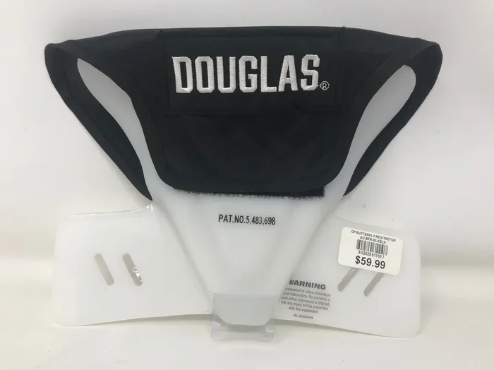 New Other Douglas Football Butterfly Restrictor Cowboy Collar Black/White OSFA