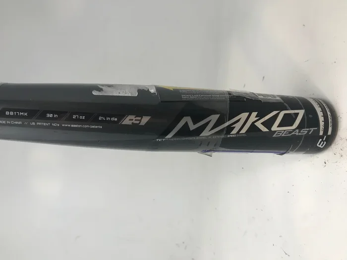 New Other Easton BB17MK 30/27 Mako Beast Adult Baseball Bat 2 5/8″Blk/Slvr 2017