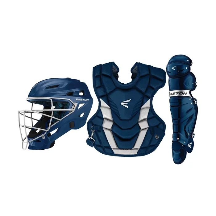 New Other Easton Gametime Intermediate Catcher’s Set Navy/Silver Large