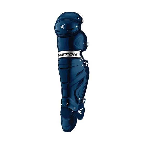 New Other Easton Leg Guards Gametime 14″ Navy/Silver Int Catchers Baseball 9-12