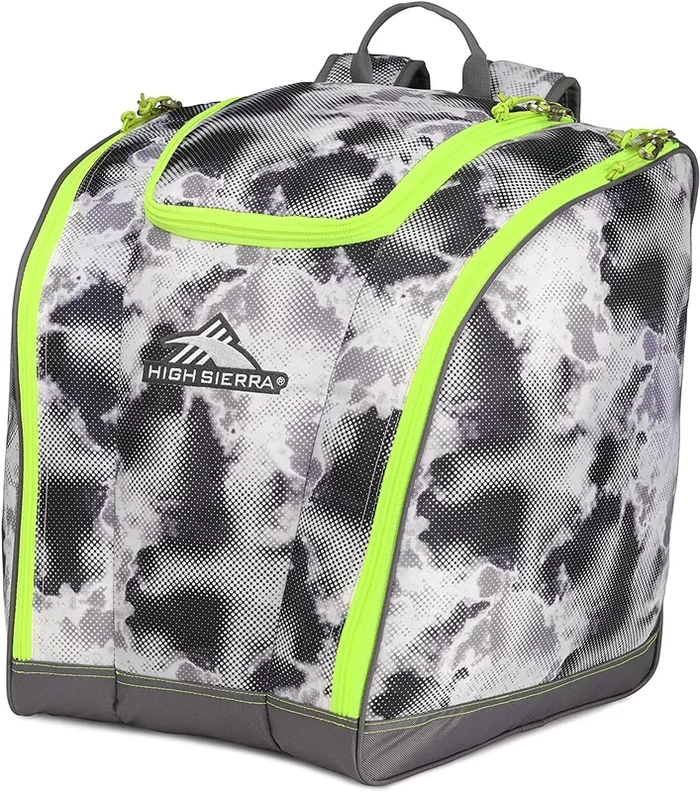 New Other High Sierra Trapezoid Boot Bag Grey/Green 16 x 13.5 x 16 inches