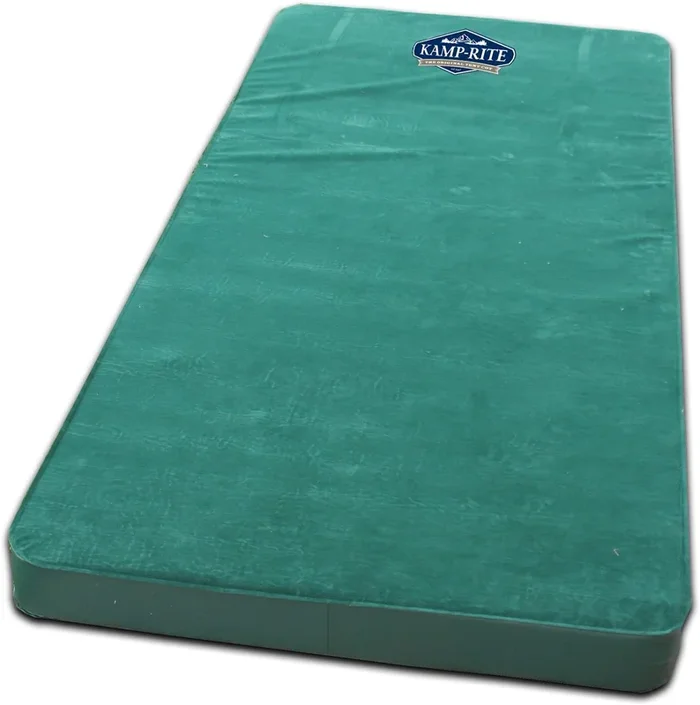 New Other Kamp-Rite Single Self Inflating Pad 77″L x 32″W x 4″T Green/Gray