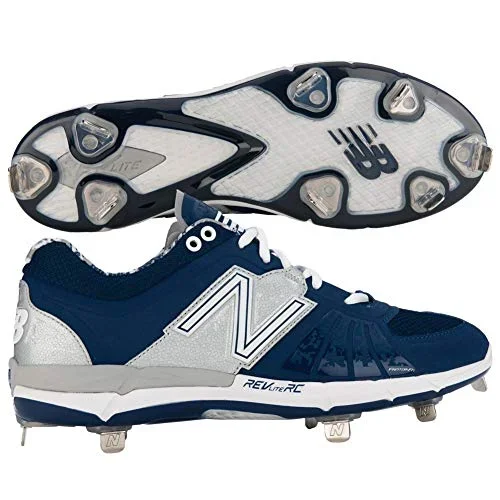 New Other New Balance Men’s L3000TN2 Low Metal Baseball Cleats Navy|Silver 15