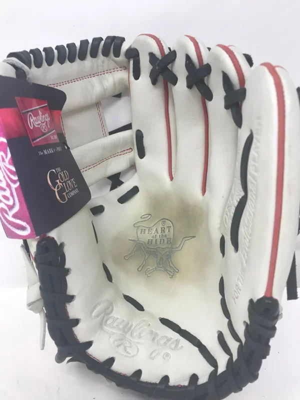 New Other Rawlings Heart of The Hide Fielding Glove 11.25Inch White/Red