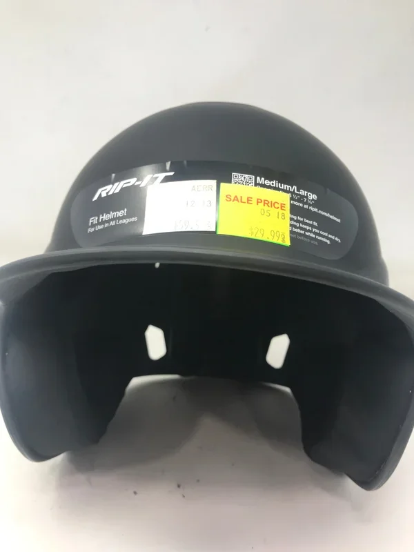 New Other RIP-IT Vision Matte Baseball Helmet Youth Med/Lrg 6 1/2 – 7 3/8 Black