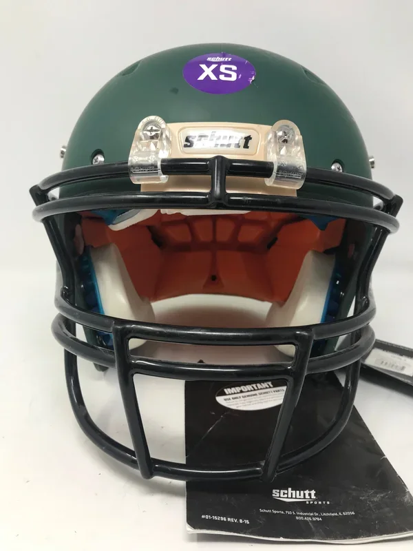 New Other Schutt Youth Recruit Hybrid Football Helmet w/ DNA Facemask X-Sm Red/Blck