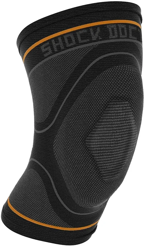 New Other Shock Doctor Unisex Knee Brace Sleeve Large Black/Orange
