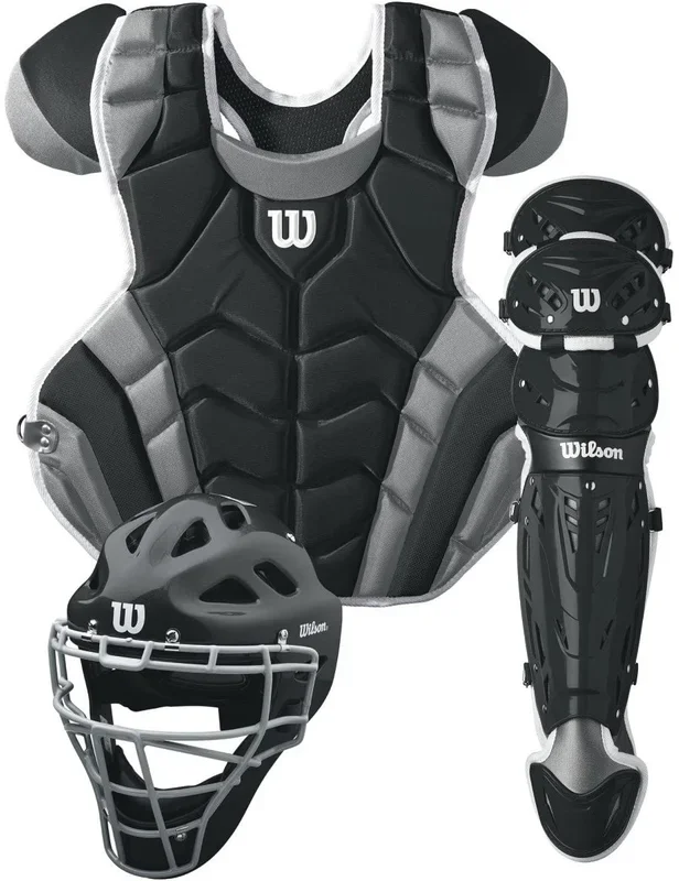 New Other Wilson C1K Catcher’s Gear Kit Baseball/Softball Adult Black/White