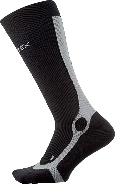 New P-TEX PRO Knit Compression Socks Black Adult Small Includes 2 sleeves