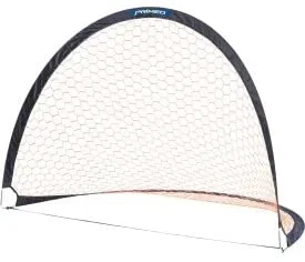 New PRIMED 6′ x 4′ Pop-Up Soccer Goal Black/Orange