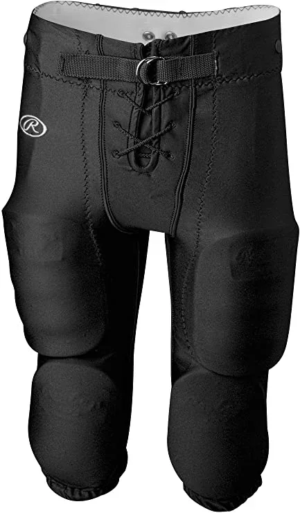 New Rawlings Boys’ F2545 Football Pant X-Small Black 5 Pocket