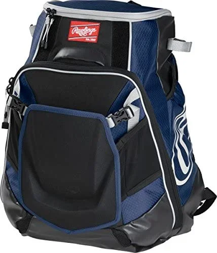 New Rawlings Sporting Goods Baseball Velo Back Pack Blue/Black