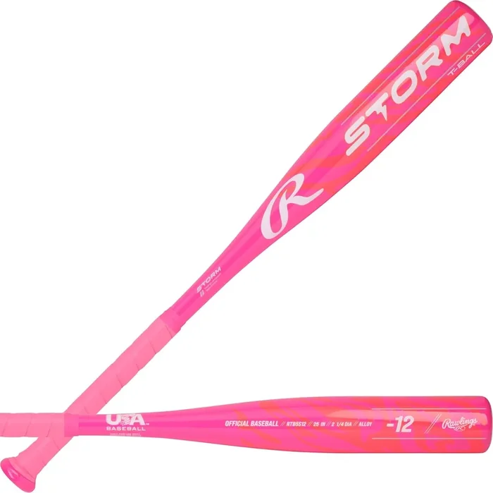 New Rawlings Storm T-Ball Bat USA Softball/Baseball -12 Drop 1 Pc. Alloy