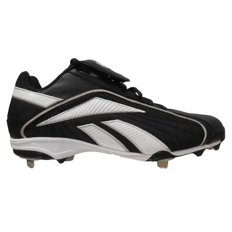 New Reebok Vero FL ML Low Cleats Mens 9.5 Black/White Baseball Metal