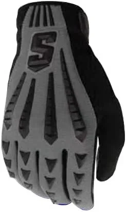 New Schutt DNA Black LB/Lineman Gloves Adult Medium Black/Gray/Black