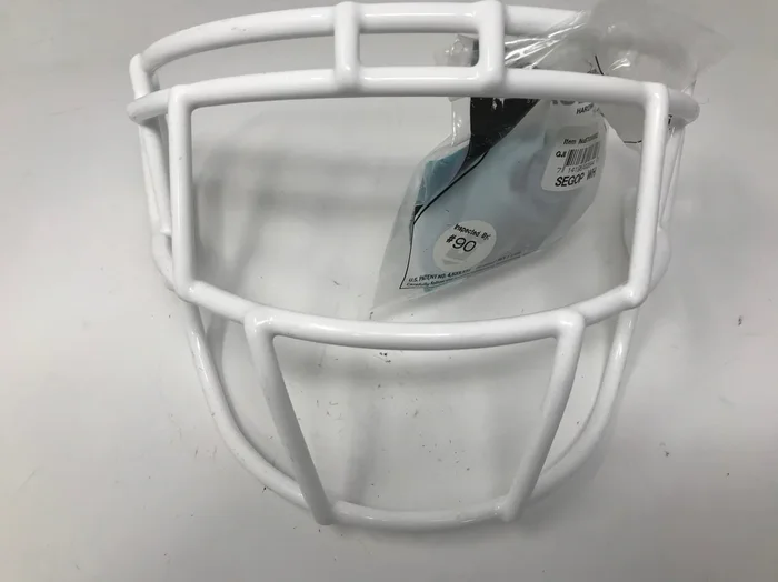 New Schutt SEGOP WH Super Pro Stainless Steel Varsity Football Faceguard White