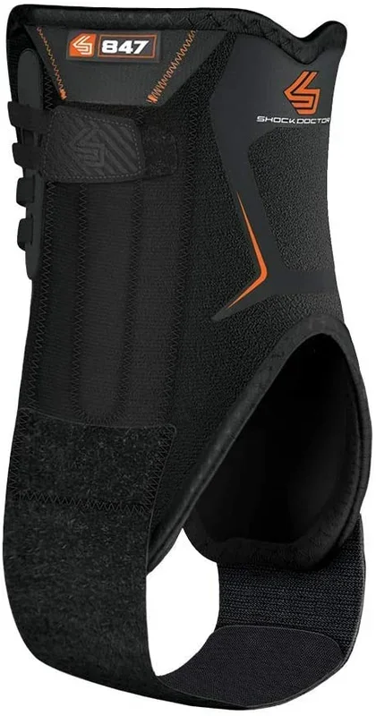 New Shock Doctor Ankle Stabilizer with Flexible Support Stays Black Medium