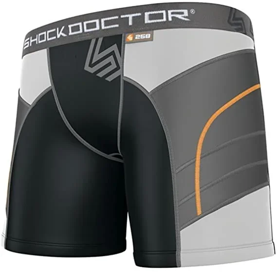 New Shock Doctor Girl’s Medium 258 Low-Rise Power Sliding Shorts Black/Grey
