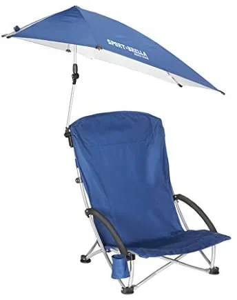 New Sport-Brella Beach Chair 11 x 37 x 18 Blue