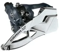 New SRAM X7 Front Derailleur (High-clamp, Dual-pull) 2 x 10-speed Black/Silver