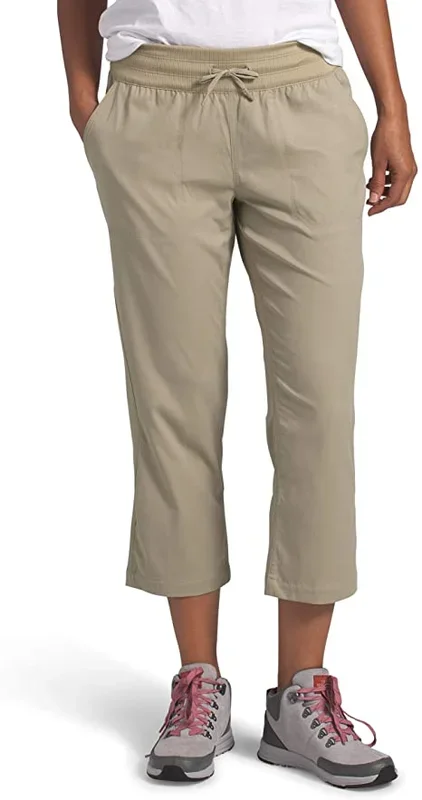 New The North Face Women’s Aphrodite Motion Capri Size XL Twill Beige