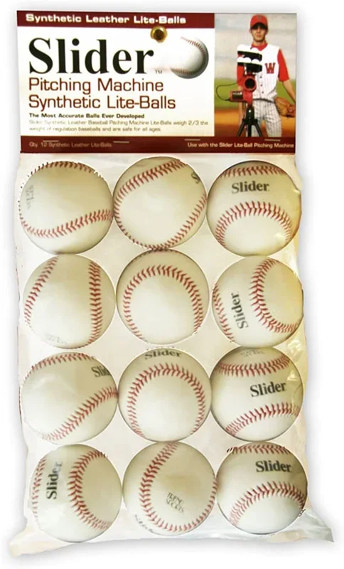 New Trend Sports Slider Lite Synthetic Leather Pitching Machine Baseballs Dozen