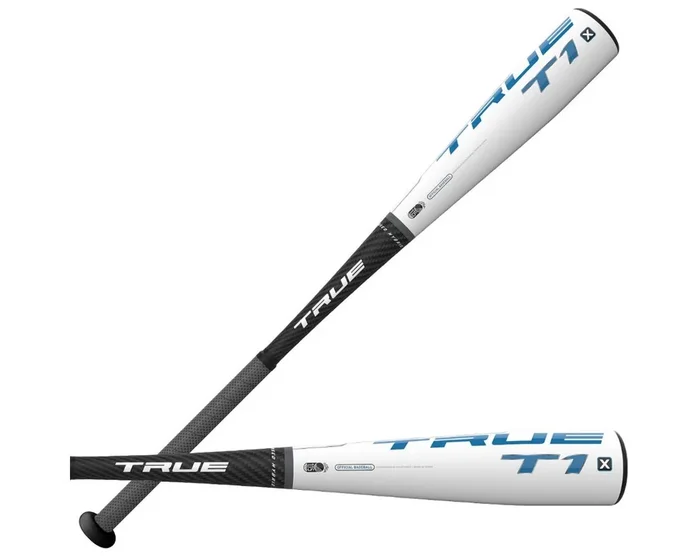 New TRUE T1X 2-3/4″ Big Barrel USSSA Bat -8oz (2020) Blk/Slvr/Wht
