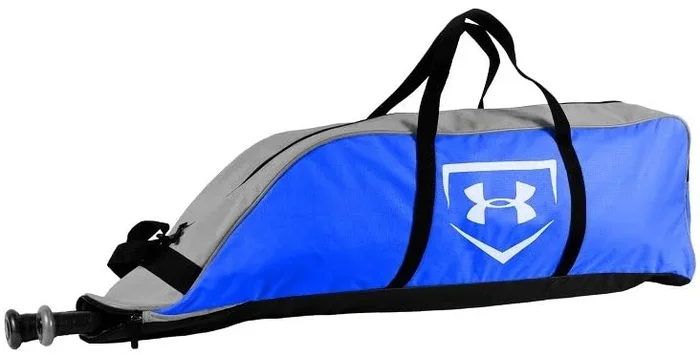 New Under Armour Bazooka Baseball Tote Bag Royal/Silver/White 10 x 36 x 7
