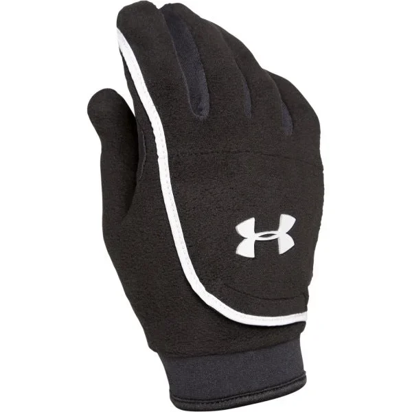 New Under Armour ColdGear Fleece Gloves Women’s Black/Silver