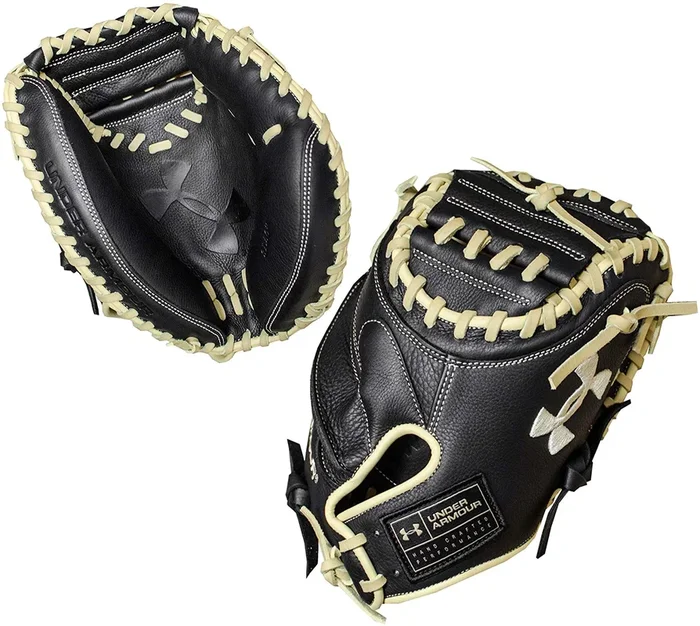 New Under Armour Framer II 31.5 Inch UACM-101Y Baseball Catchers Mitt RHT Blk/Tn