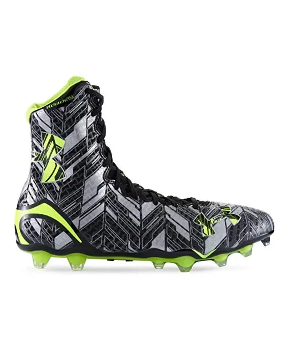 New Under Armour Heater Molded Lacrosse Cleats Men Size 11 Black/Green