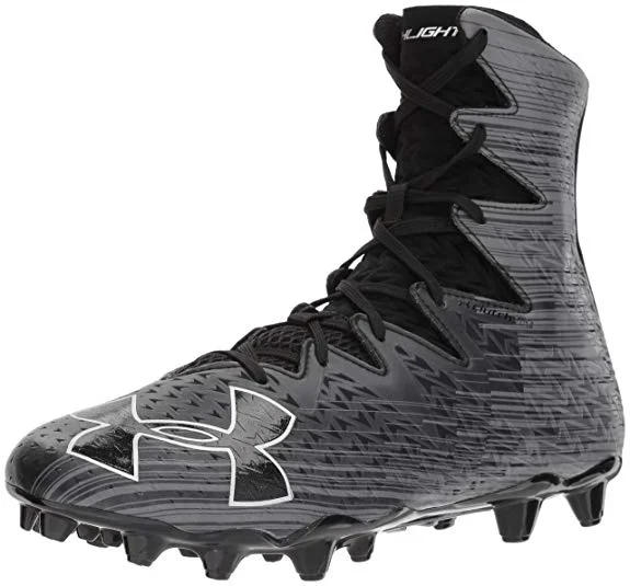 New Under Armour Highlight Mc Molded Lacrosse Cleat Mens Size 13 Metallic Silver