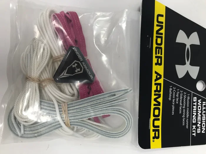 New Under Armour Illusion VX Women’s String Kit White/Red Lacrosse Lax
